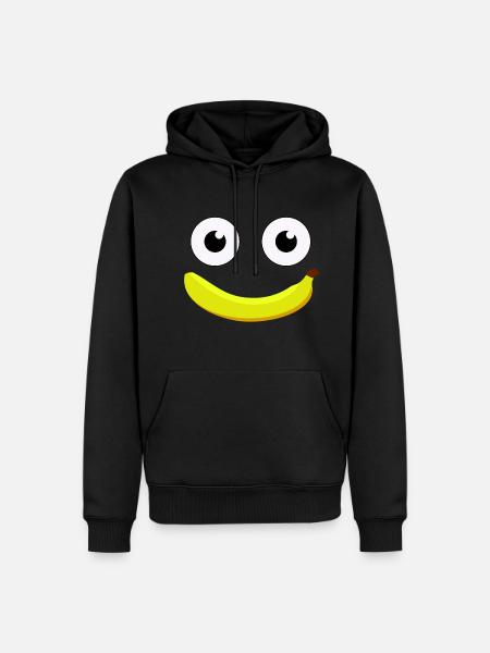 La banane - Sweat à capuche Premium bio Homme - noir