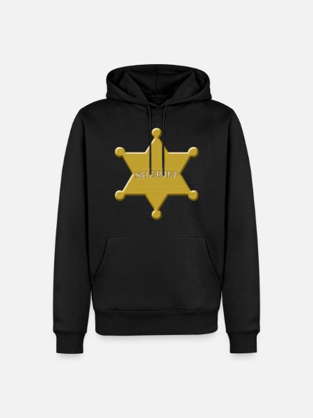 scheriff - Men’s Premium Organic Hoodie - black