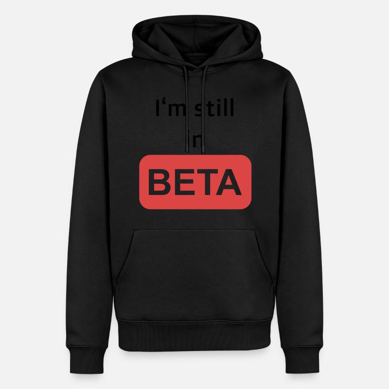 Beta - Sweat à capuche Premium bio Homme - noir