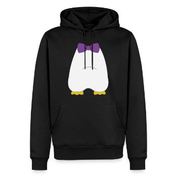 Costume d'Halloween Cadeau de smoking pingouin JGA - Sweat à capuche Premium bio Homme - noir - Devant - Nico (187cm)