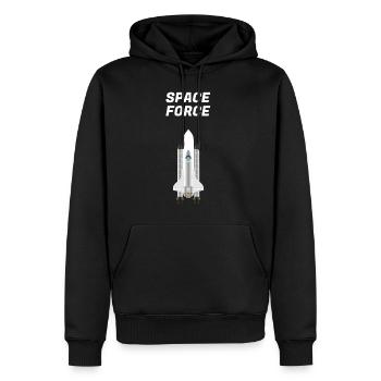 Espace - Sweat à capuche Premium bio Homme - noir - Devant - Nico (187cm)