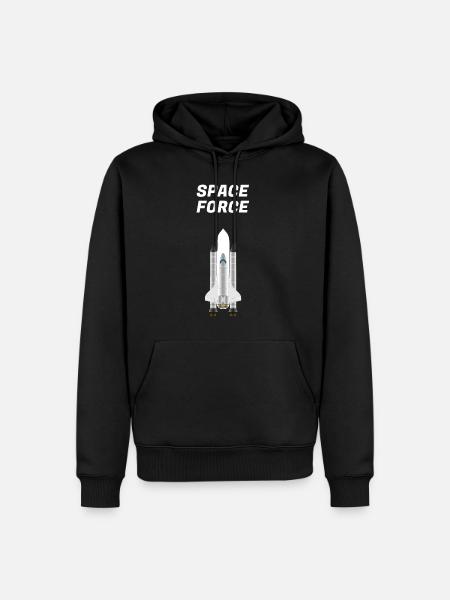 space - Men’s Premium Organic Hoodie - black