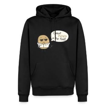 Die beste Kartoffel auf dem Feld - Männer Premium Bio Hoodie - Schwarz - Vorne - Nico (187cm)