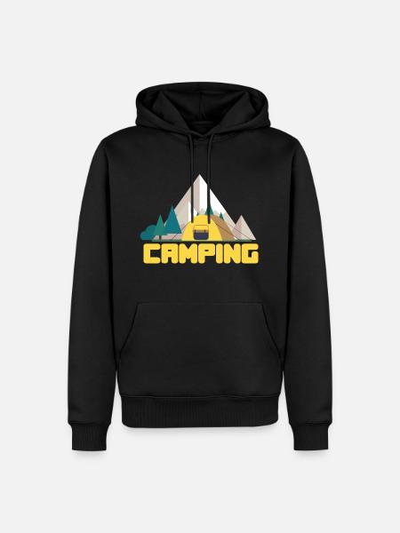 Camping and camping - Men’s Premium Organic Hoodie - black