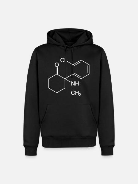 ketamine - Men’s Premium Organic Hoodie - black