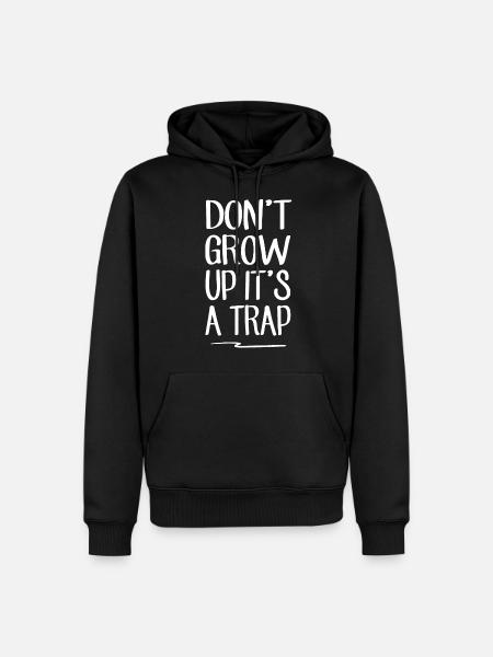 sarcastically - Men’s Premium Organic Hoodie - black