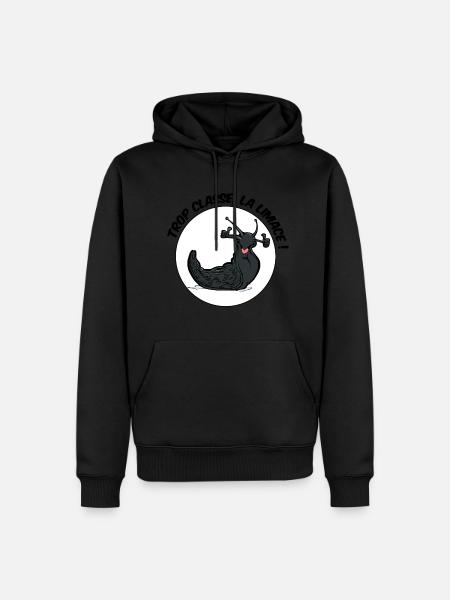 Too classy, the slug! - Men’s Premium Organic Hoodie - black