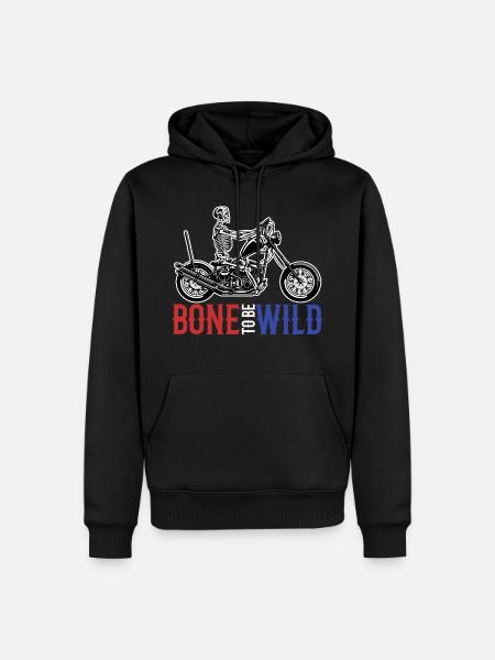 skeleton - Men’s Premium Organic Hoodie - black