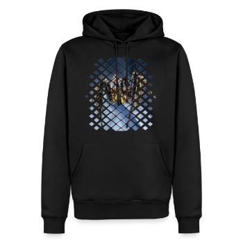 Spinne - Männer Premium Bio Hoodie - Schwarz - Vorne - Nico (187cm)