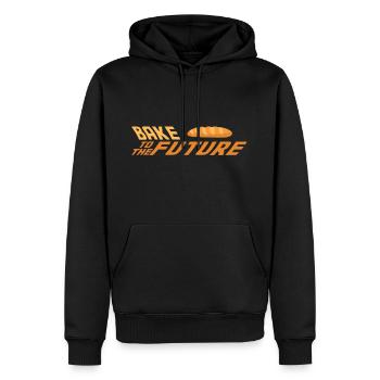 baker - Men’s Premium Organic Hoodie - black - Front - Nico (187cm)