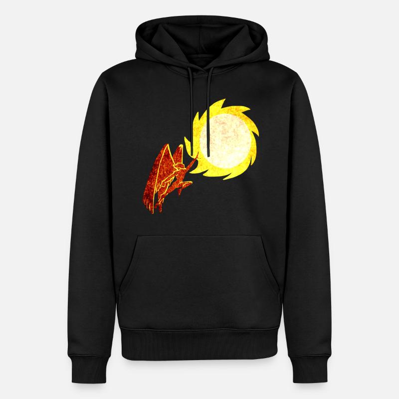 Icarus2 - Männer Premium Bio Hoodie - Schwarz