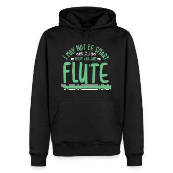Flute Flute Bone Flute Funny Gift - Sweat à capuche Premium bio Homme - noir - Devant - Nico (187cm)
