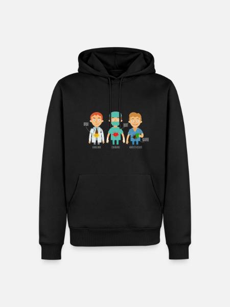 anesthetist - Men’s Premium Organic Hoodie - black