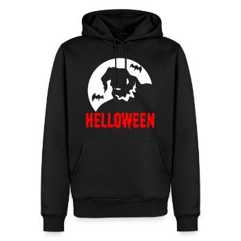 Helloween - Sweat à capuche Premium bio Homme - noir - Devant - Nico (187cm)