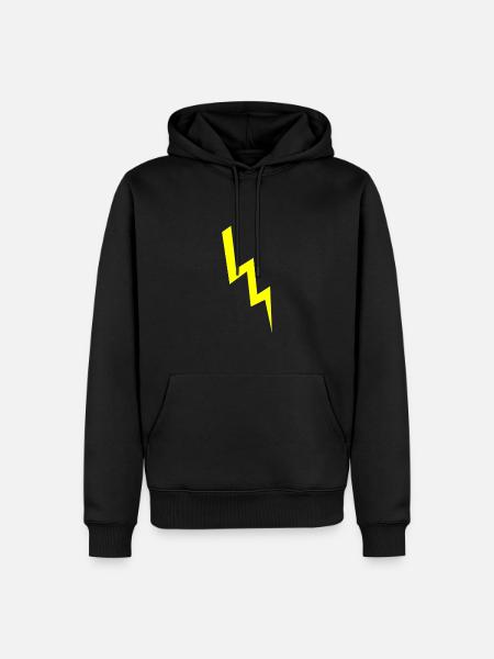 lightning - Men’s Premium Organic Hoodie - black