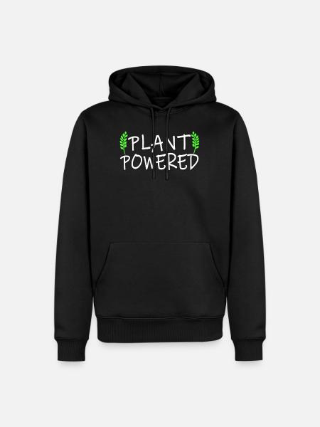Vegan - Sweat à capuche Premium bio Homme - noir