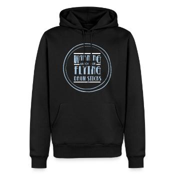 Trommler Trommel Drumstick Drums Geschenk - Männer Premium Bio Hoodie - Schwarz - Vorne - Nico (187cm)