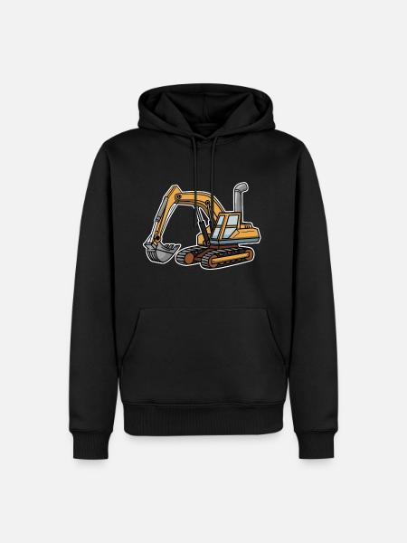 Excavator shirt - Men’s Premium Organic Hoodie - black