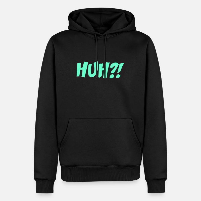 - Huh ? - Sweat à capuche Premium bio Homme - noir