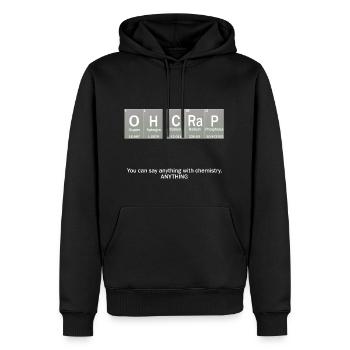 Oh Crap! - Men’s Premium Organic Hoodie - black - Front - Nico (187cm)