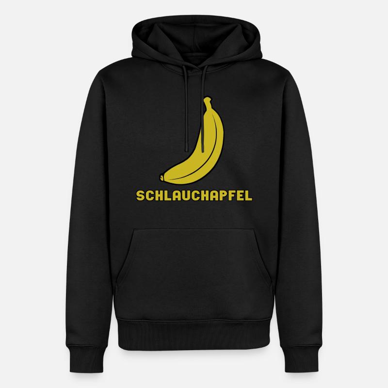 Schlauchapfel - Männer Premium Bio Hoodie - Schwarz