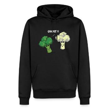 Geist! Brokkoli Blumenkohl Gemüse witzig Geschenk - Männer Premium Bio Hoodie - Schwarz - Vorne - Nico (187cm)