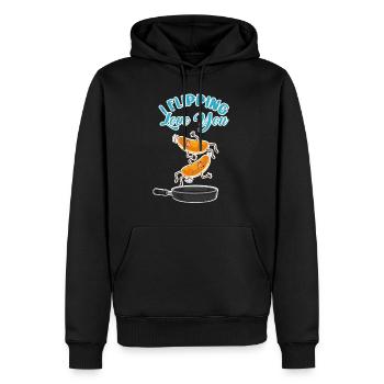 Pan Cake Pfannenkuchen Liebe Paar Geschenk - Männer Premium Bio Hoodie - Schwarz - Vorne - Nico (187cm)