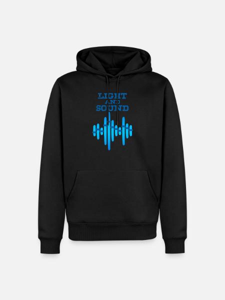 Tontechniker - Männer Premium Bio Hoodie - Schwarz