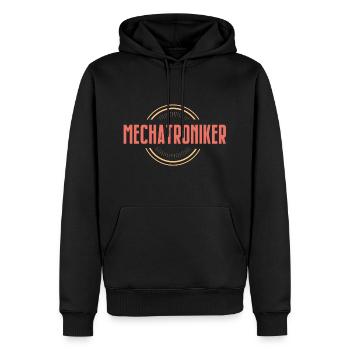 Mechatroniker - Männer Premium Bio Hoodie - Schwarz - Vorne - Nico (187cm)