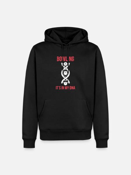 Bowling DNA bowling bowler gift - Men’s Premium Organic Hoodie - black