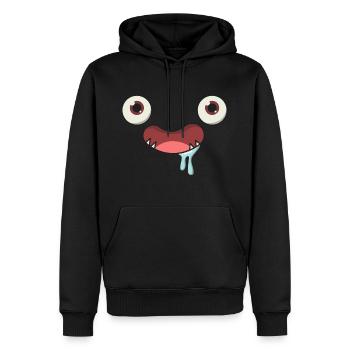 Ungeheuer sabbern Geschenk Halloween Kinder Zähne - Männer Premium Bio Hoodie - Schwarz - Vorne - Nico (187cm)