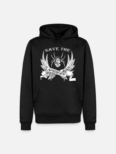 spider - Men’s Premium Organic Hoodie - black
