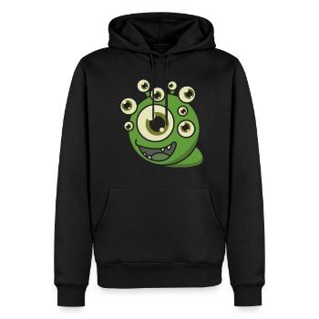 Ungeheuer Augen Geschenk Halloween lustig fantasy - Männer Premium Bio Hoodie - Schwarz - Vorne - Nico (187cm)