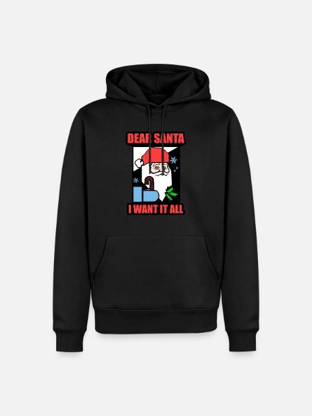 Wunschzettel - Männer Premium Bio Hoodie - Schwarz