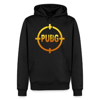 PUBG crosshair - Men’s Premium Organic Hoodie - black - Front - Nico (187cm)