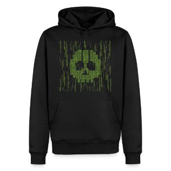 Pirate pirate - Sweat à capuche Premium bio Homme - noir - Devant - Nico (187cm)
