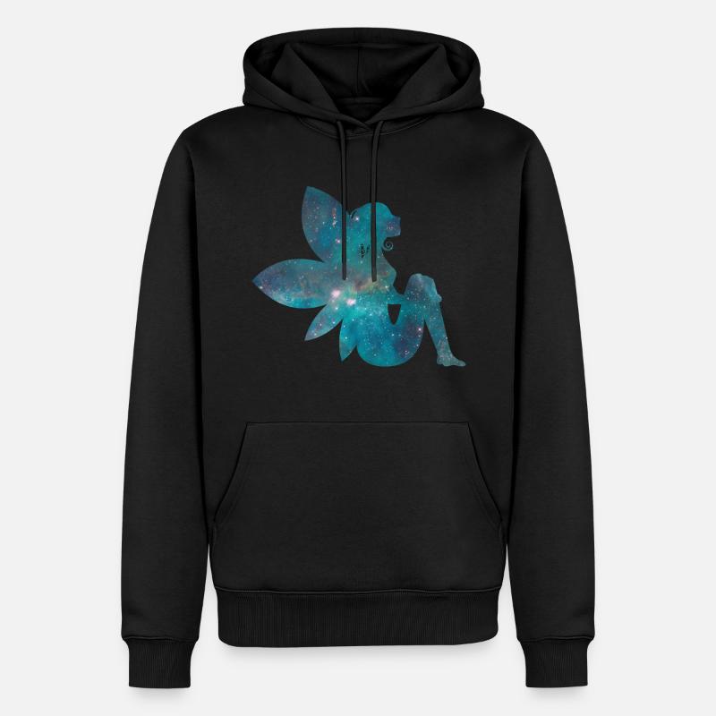 fée - Sweat à capuche Premium bio Homme - noir