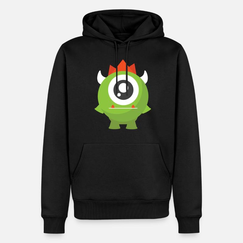 Ork - Männer Premium Bio Hoodie - Schwarz