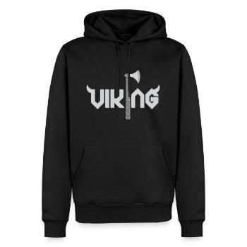 viking - Sweat à capuche Premium bio Homme - noir - Devant - Nico (187cm)
