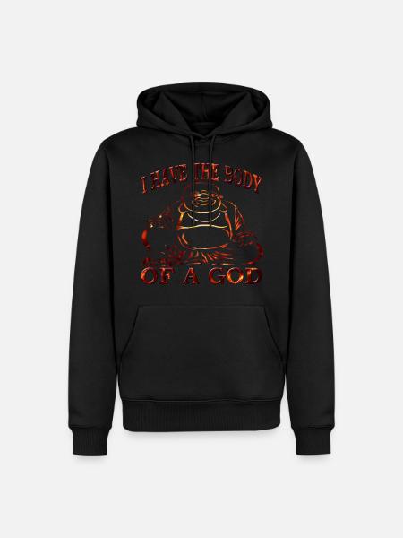 bouddhisme - Sweat à capuche Premium bio Homme - noir
