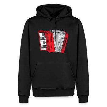 Accordéon Accordéon Folk musi Zieharmonika - Sweat à capuche Premium bio Homme - noir - Devant - Nico (187cm)