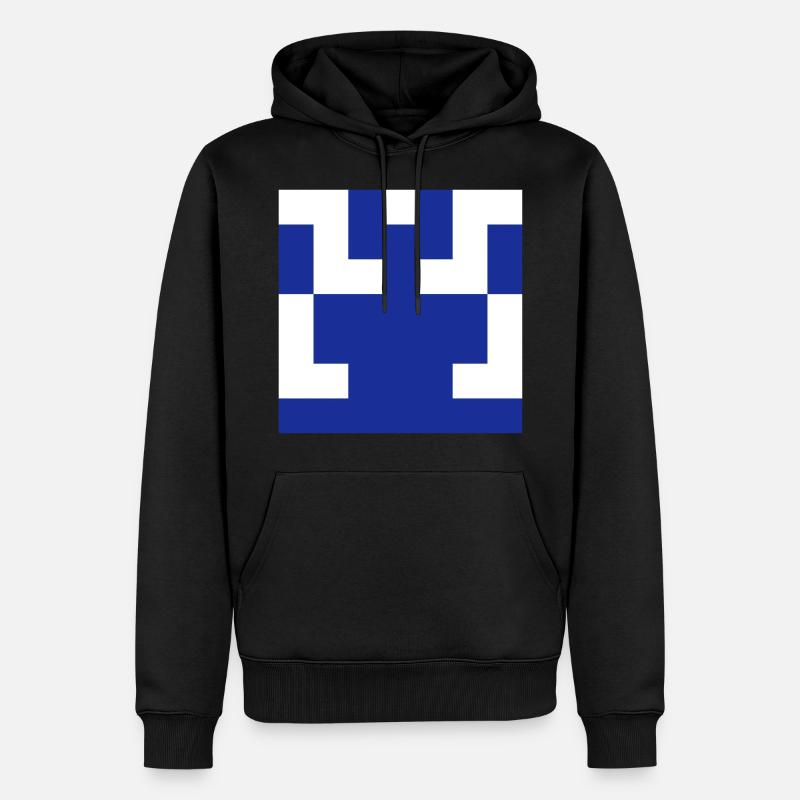 test43 - Männer Premium Bio Hoodie - Schwarz