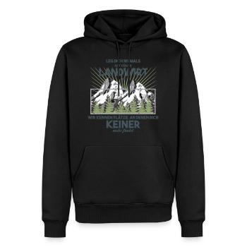 Landwirt - Männer Premium Bio Hoodie - Schwarz - Vorne - Nico (187cm)