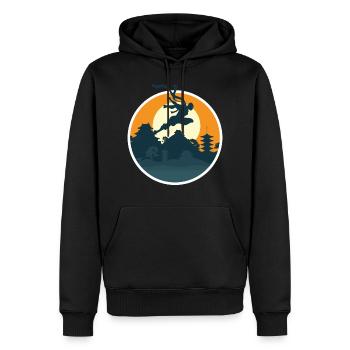 martial Arts - Men’s Premium Organic Hoodie - black - Front - Nico (187cm)