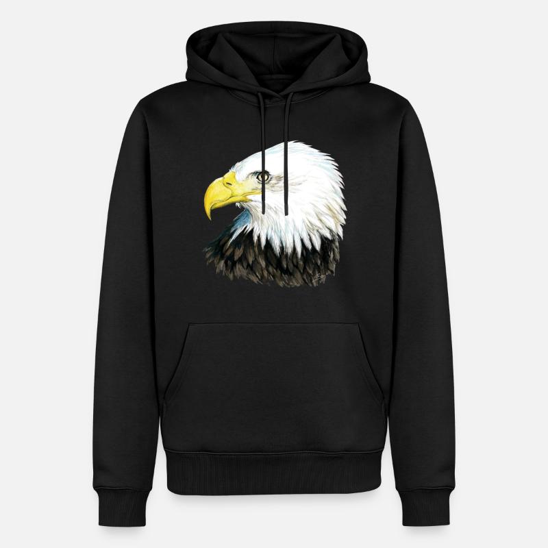 Bald Eagle - Sweat à capuche Premium bio Homme - noir