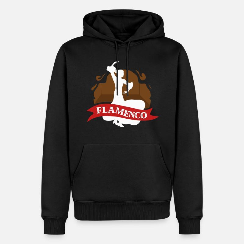 Flamenco - Männer Premium Bio Hoodie - Schwarz