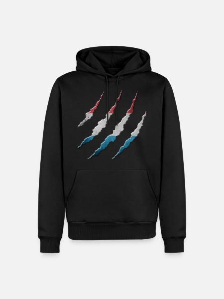 Luxembourg - Men’s Premium Organic Hoodie - black