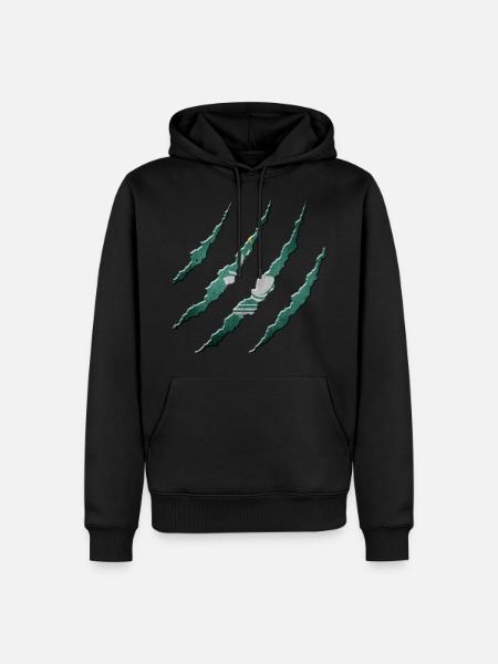 Macau - Männer Premium Bio Hoodie - Schwarz