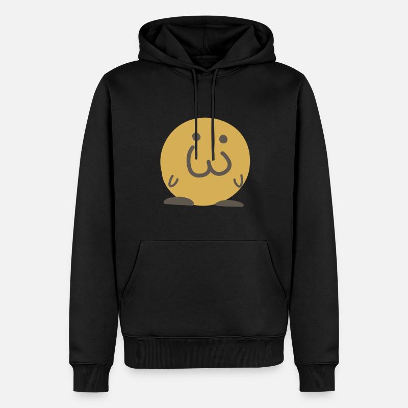 Bonjo neutre - Sweat à capuche Premium bio Homme - noir