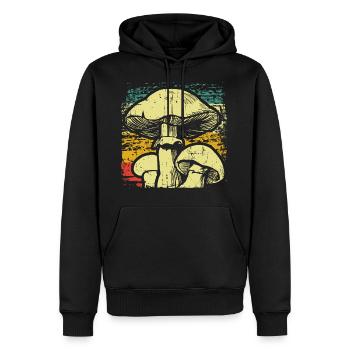 Pilze Pilzsammler - Männer Premium Bio Hoodie - Schwarz - Vorne - Nico (187cm)